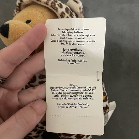Disney Store Winnie the Pooh Dress Up Leopard Costume Plush Figure 8" Tall - Picture 5 of 8